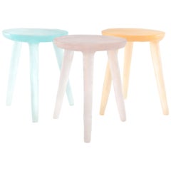 Glow Side Table / Stool 'Aqua' in Recycled Plastic