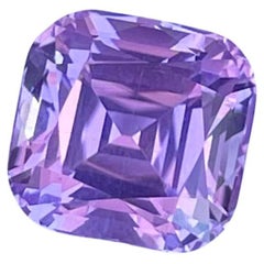 Glowing Purple Kunzite Stone 4.10 carats Fancy Cushion Cut Naigarian Gemstone