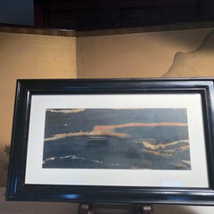 China "Luz de río resplandeciente" Extraordinaria "Pintura" de piedra natural