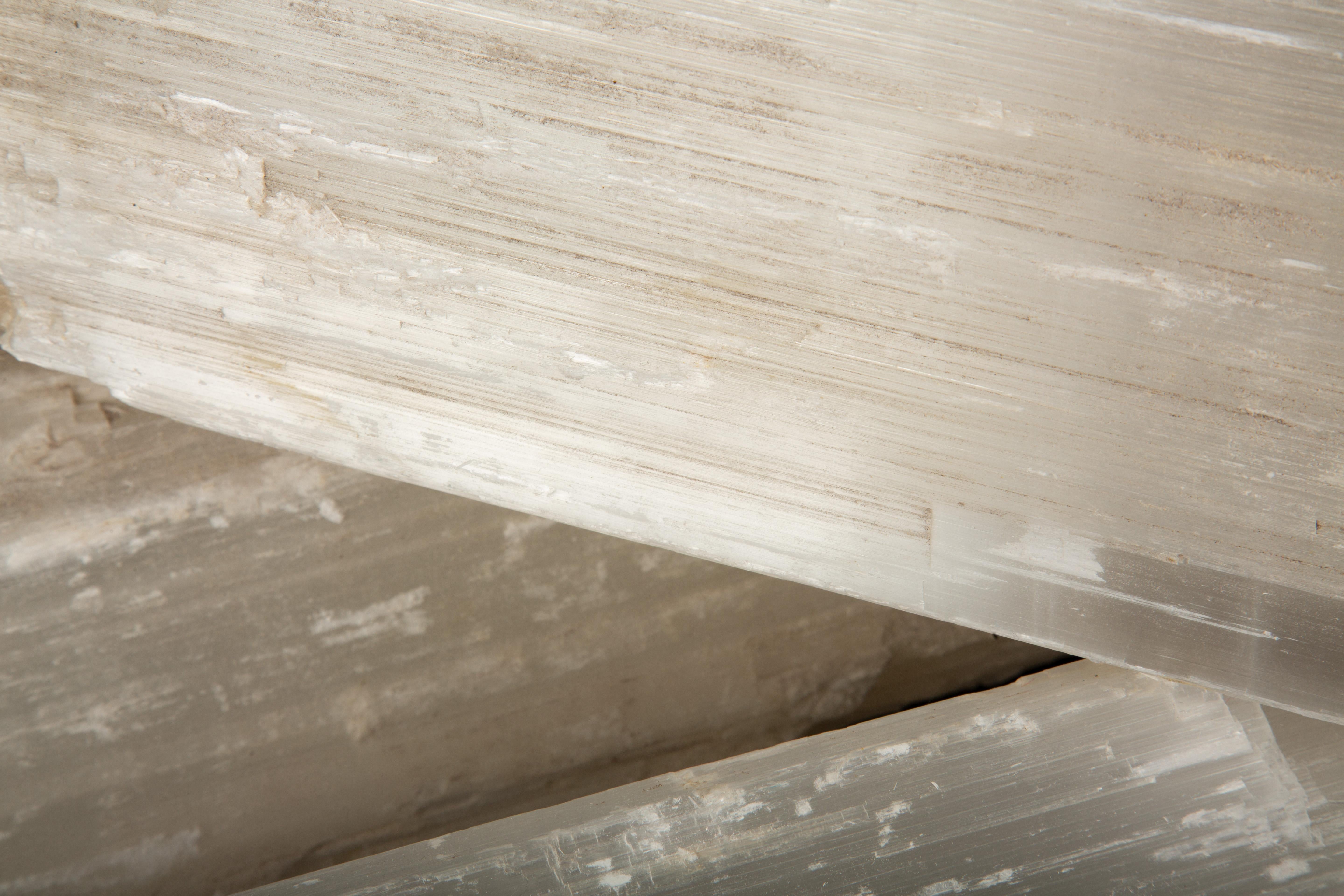 Moroccan Glowing Selenite Logs: Nature's Luminescent Firewood For Sale