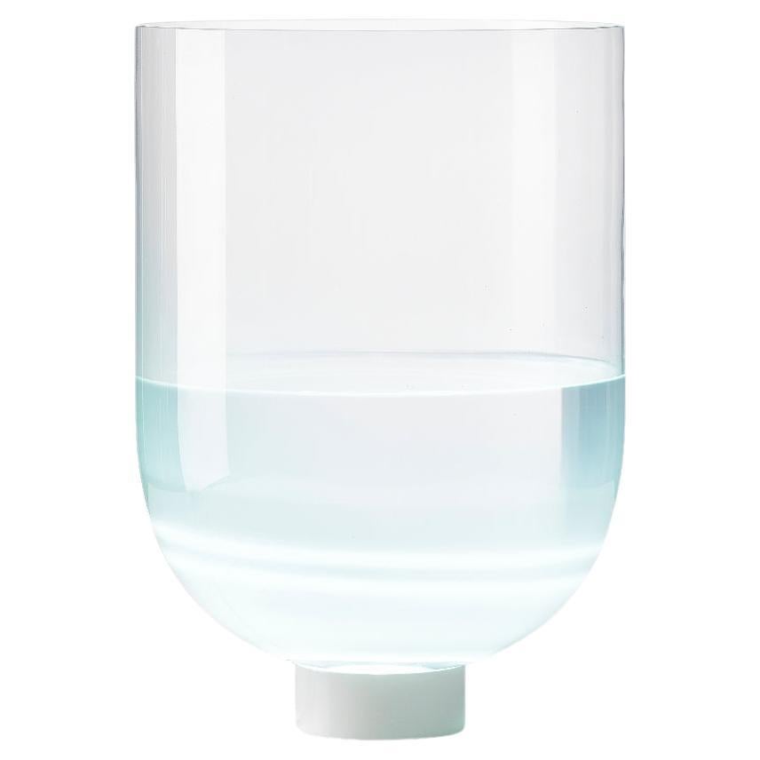 Contemporary "LED Vase" Brass Table Lamp and Vase by Soft Baroque For