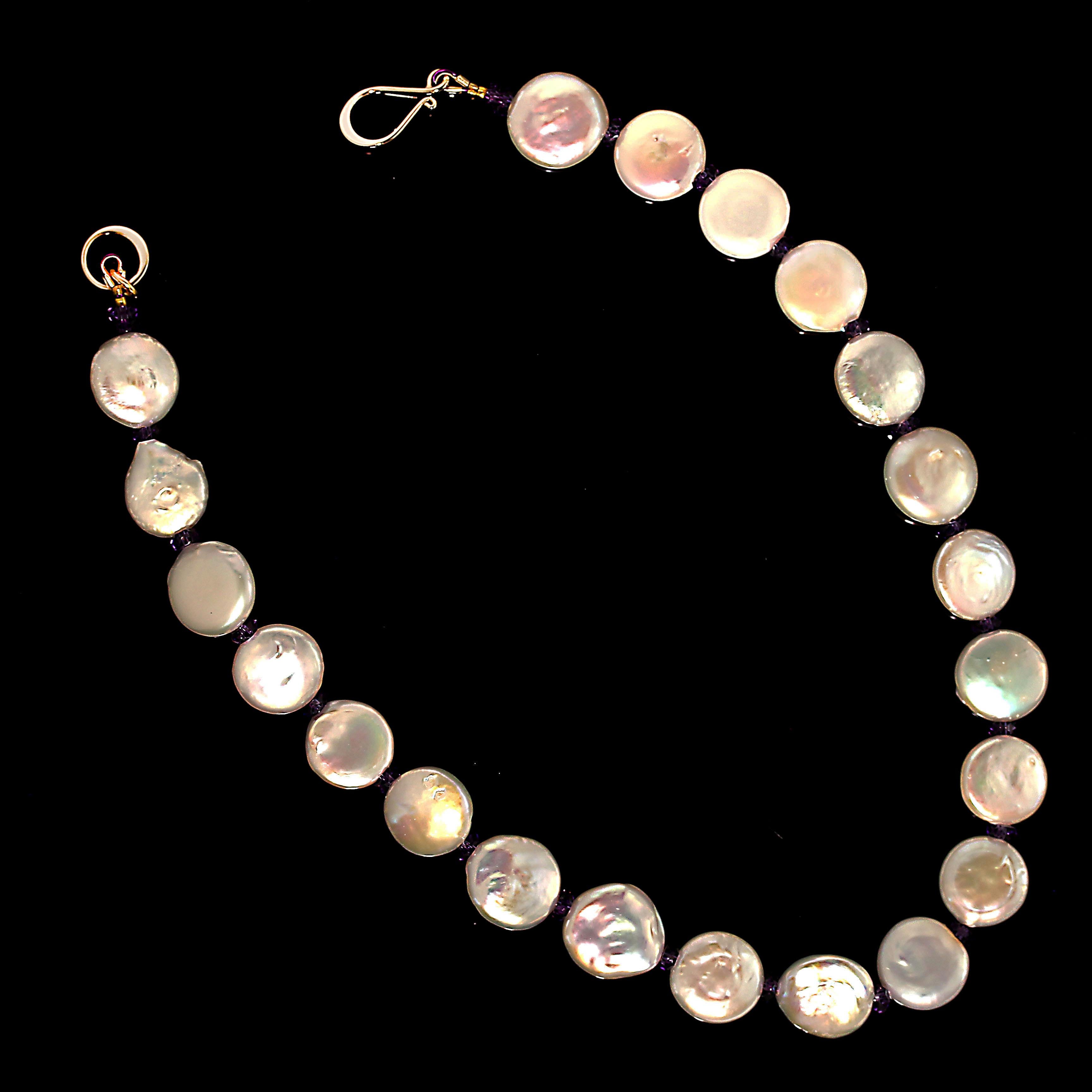 glowing pearl necklace