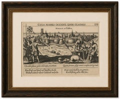 Gluttony Kills More Than the Sword, Harderwijk Engraving, c.1625