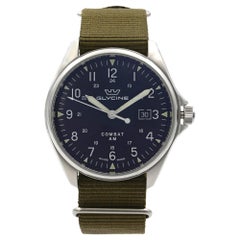 Glycine Combat 6 Vintage Steel Black Dial Automatic Men's Watch GL0122