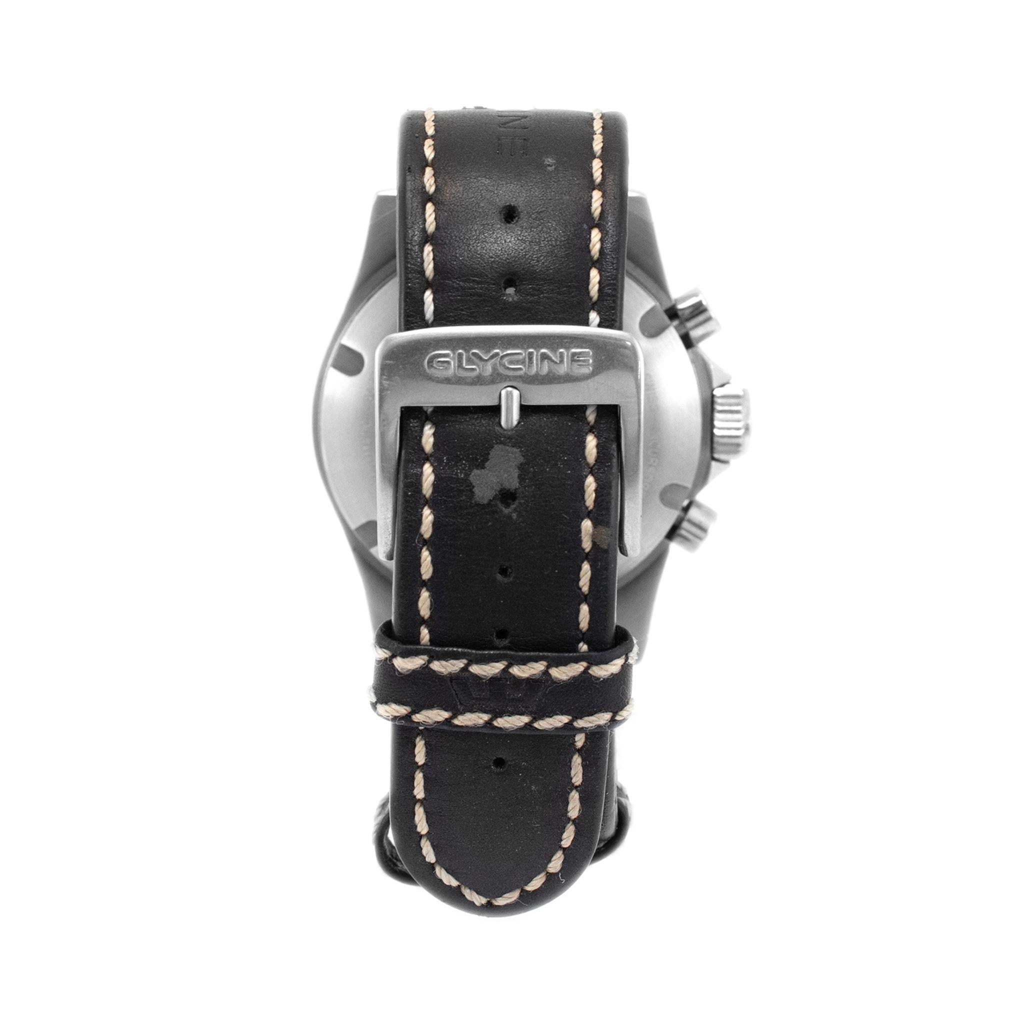 Glycine Incursore 46MM 3867 Day Date Edelstahl Herrenuhr 1