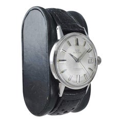 Orologio automatico con data in acciaio inossidabile Glycine, circa anni '50