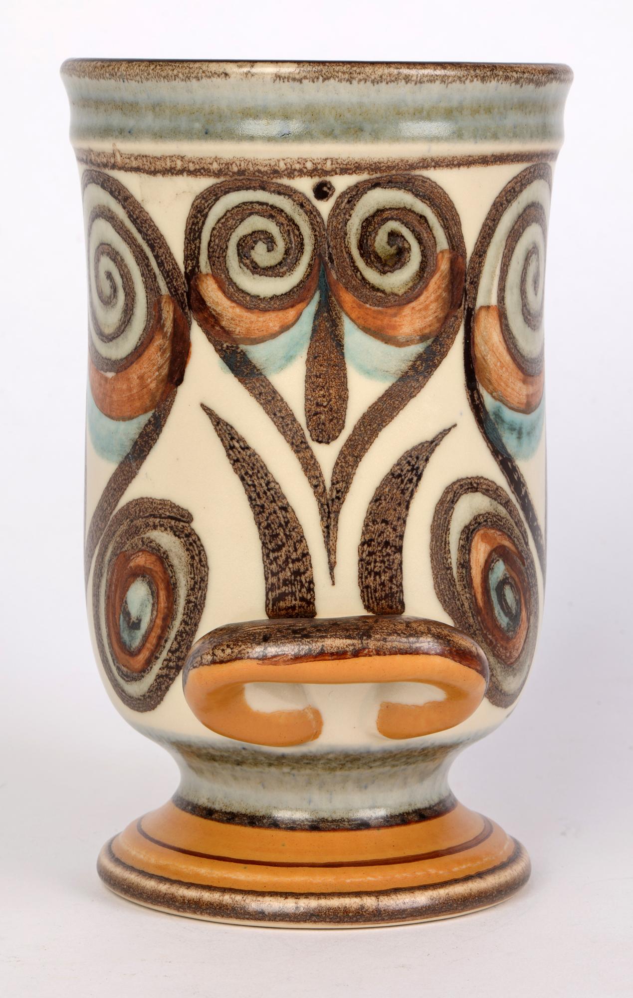 Stoneware Glyn Colledge Langley Pottery Soraya Pattern Vase For Sale