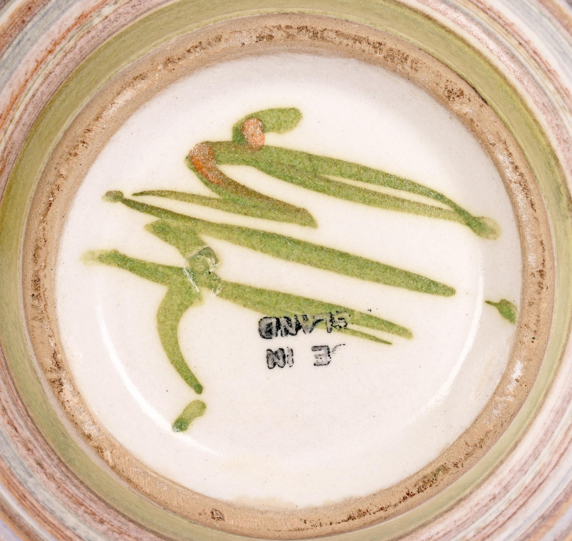 Brocca in ceramica artistica Denby con motivo floreale di Glyn Colledge della metà del secolo scorso in vendita 8