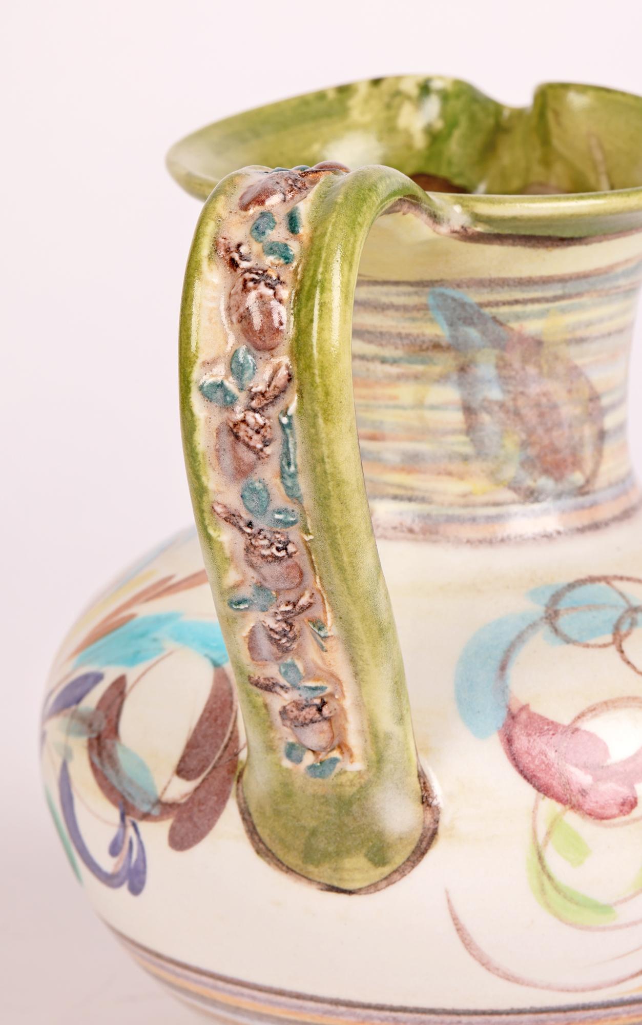Anglais Glyn Colledge Poterie d'art Denby du milieu du siècle à motif floral en vente