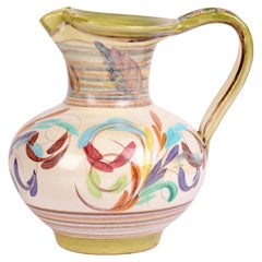 Vintage Glyn Colledge Mid-Century Floral Pattern Denby Art Pottery Jug