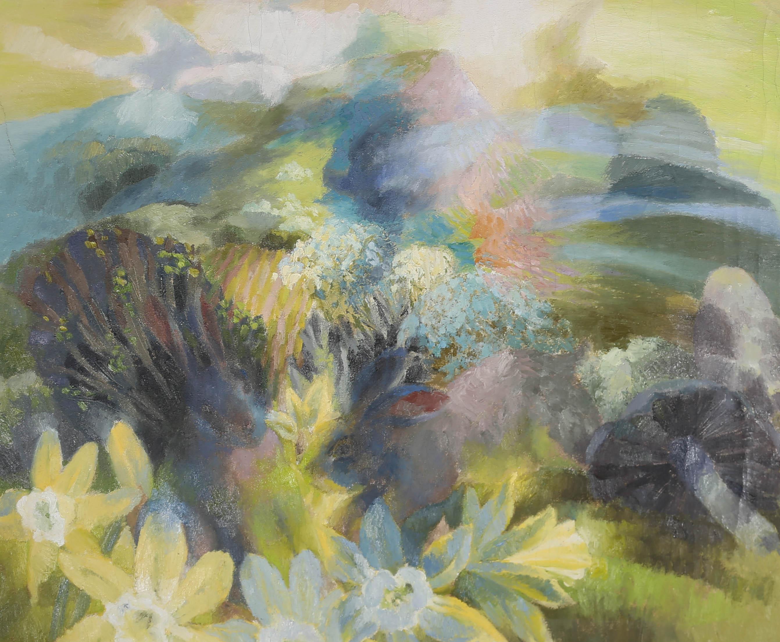 Glyn Morgan (1926-2015) - Gran óleo contemporáneo, Brisa de primavera 3