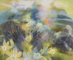 Glyn Morgan (1926-2015) - Gran óleo contemporáneo, Brisa de primavera