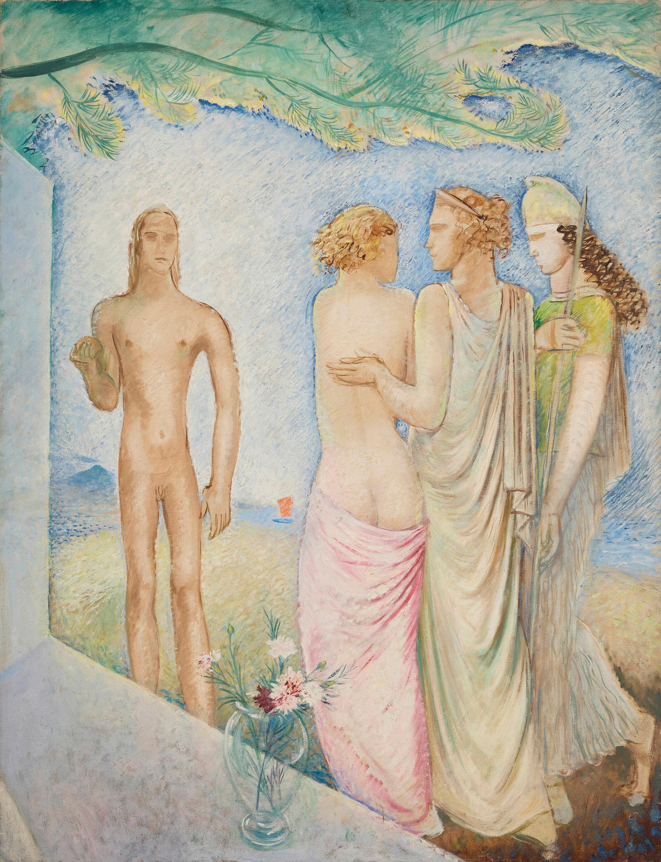 Glyn Warren Philpot, R.A Figurative Painting - The Judgement of Paris