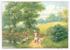 Glynn Williams (b.1955) - 20th Century Acrylic, Summer Fishing