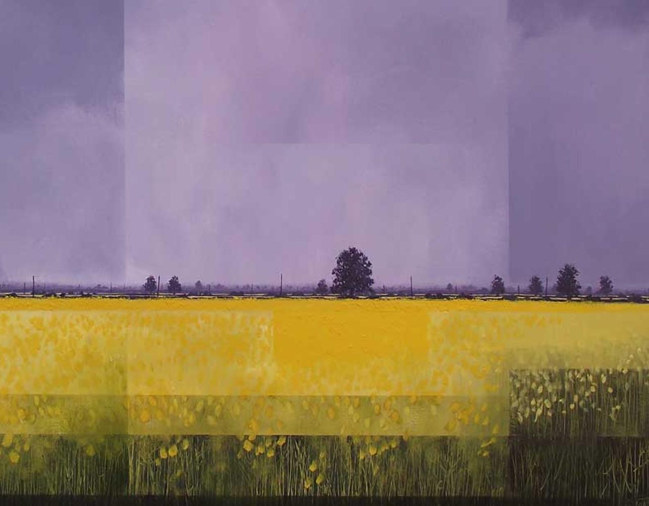 A Giant of the Gold Fields - Contemporary British Landscape: Oil on Canvas - Painting by Glynne James