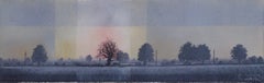 Used Sunrise Silhouette - Contemporary British Landscape: Oil on Canvas