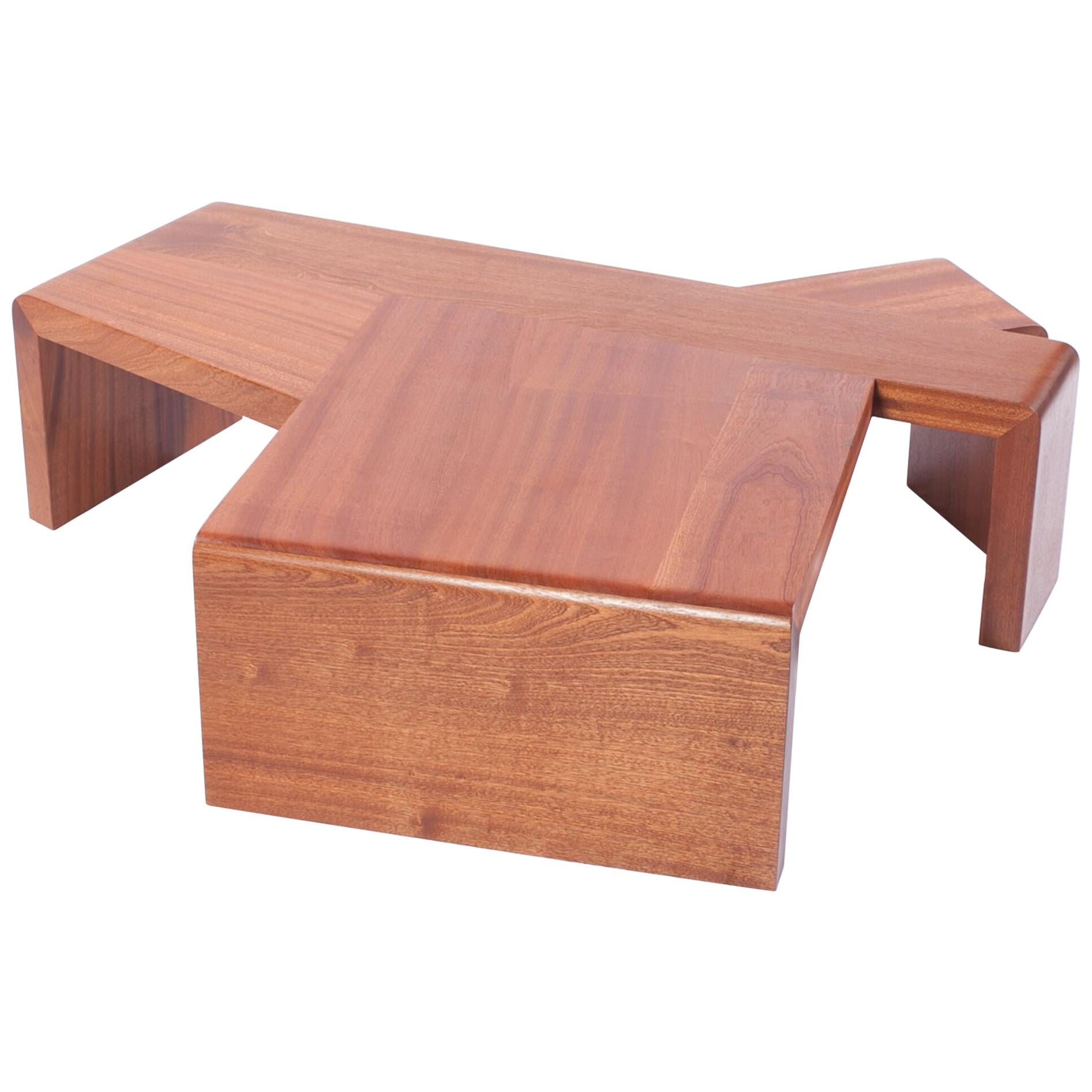 MAHOGANY Glyph Side or Coffee Table in solid mahogany by Taidgh O'Neill