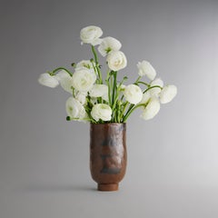 Glyph Vase, Small - Hand-painted Glazed Ceramic Vase