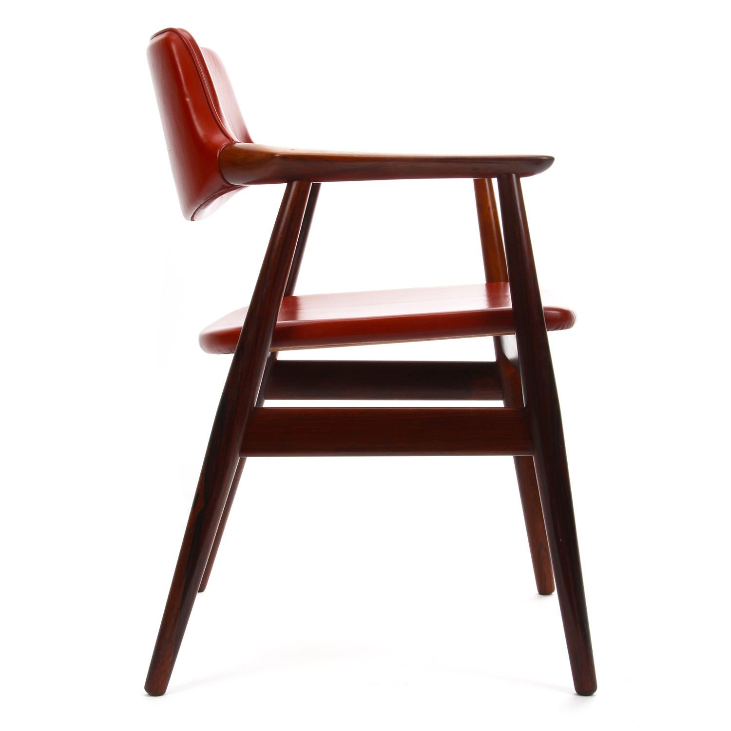 Mid-Century Modern GM 11 Danish Vintage Armchair by Svend Aage Eriksen for Glostrup Mobler, 1960s