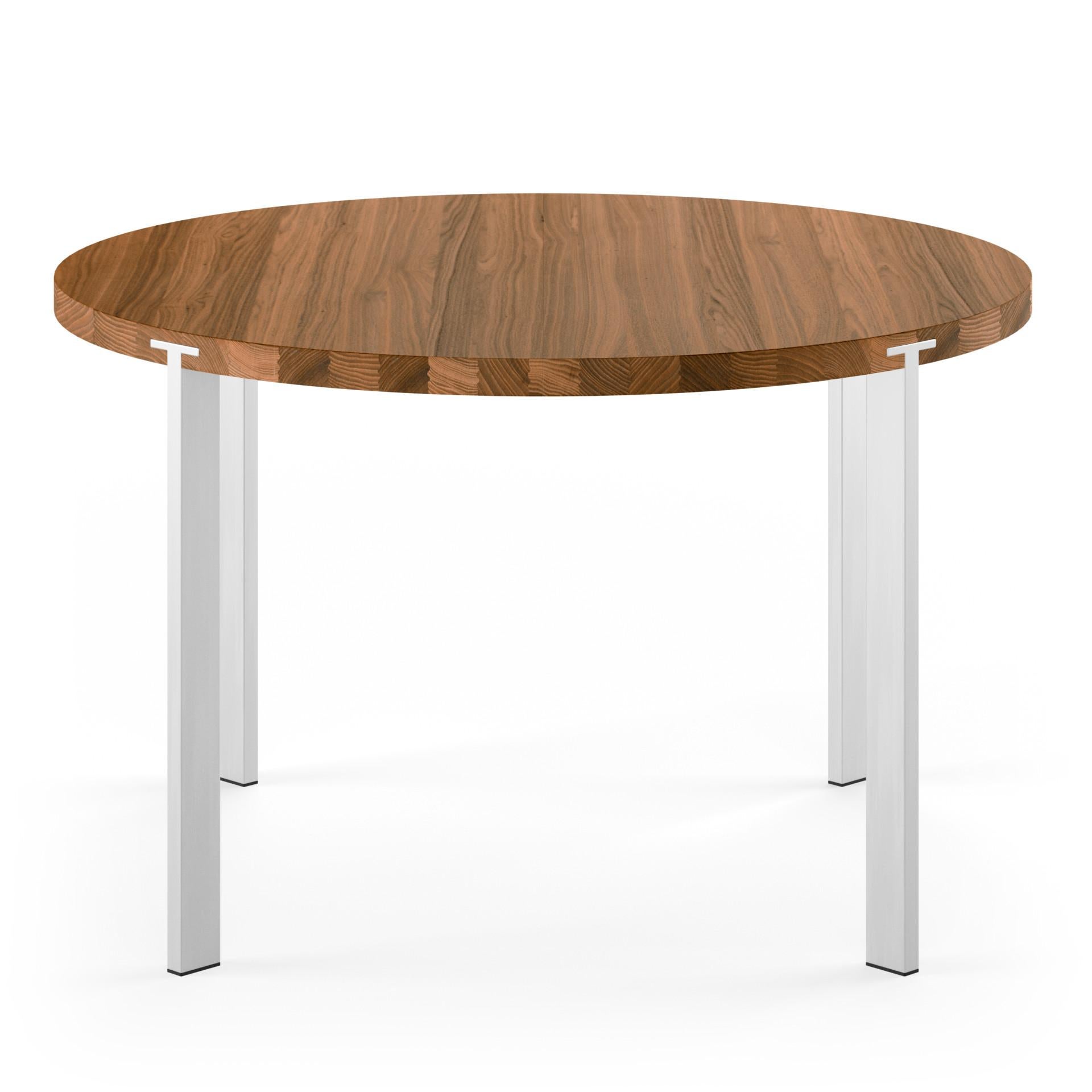 Danish GM2100 Round Table, Walnut - Design by Nissen & Gehl MDD For Sale