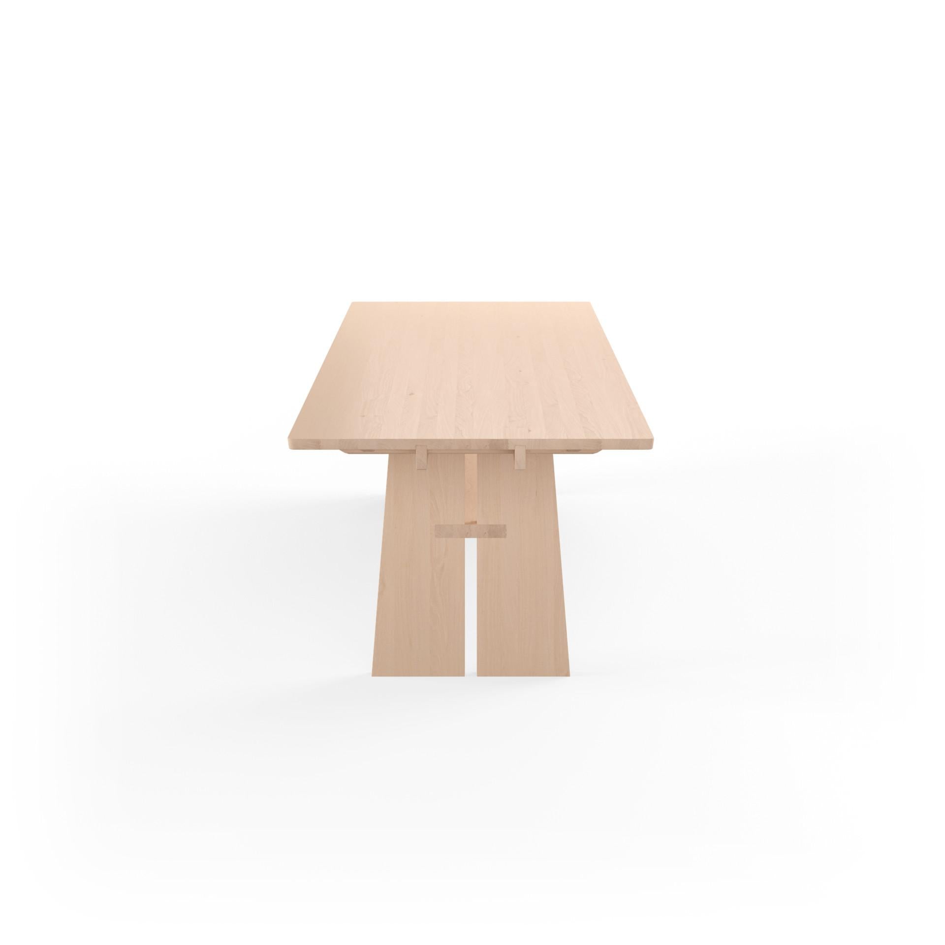 Danish GM3060 Table, Oak White oil - Design by Nissen & Gehl MDD For Sale