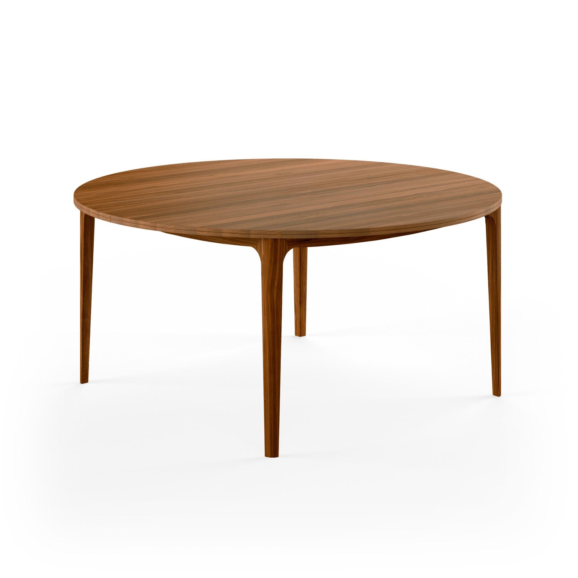 Scandinavian Modern GM3700 RO Round table, Walnut - design by Hans Sandgren Jakobsen For Sale