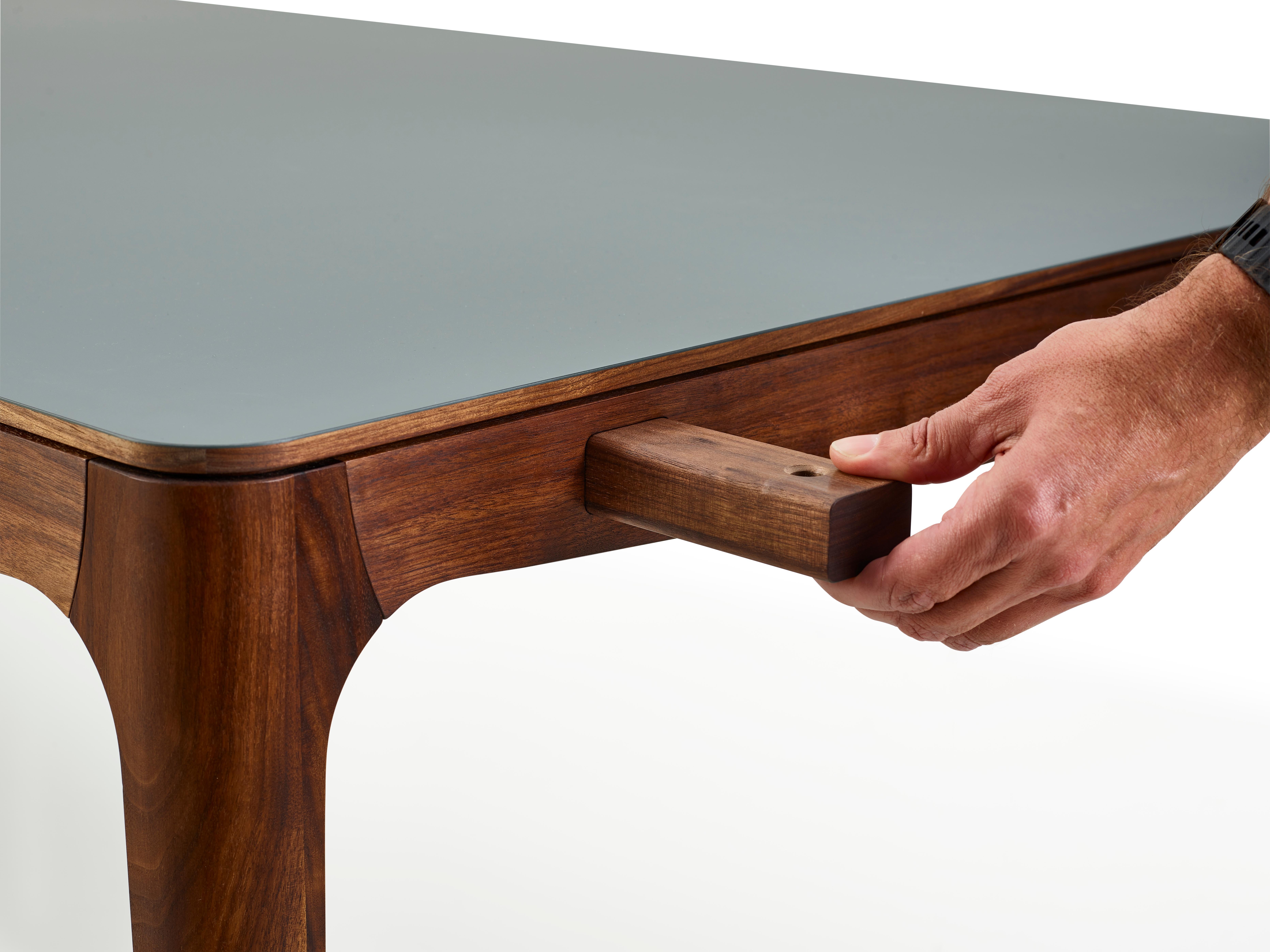 Contemporary GM3700 RO Table, Elm, Black Fenix Laminate - Design by Hans Sandgren Jakobsen For Sale