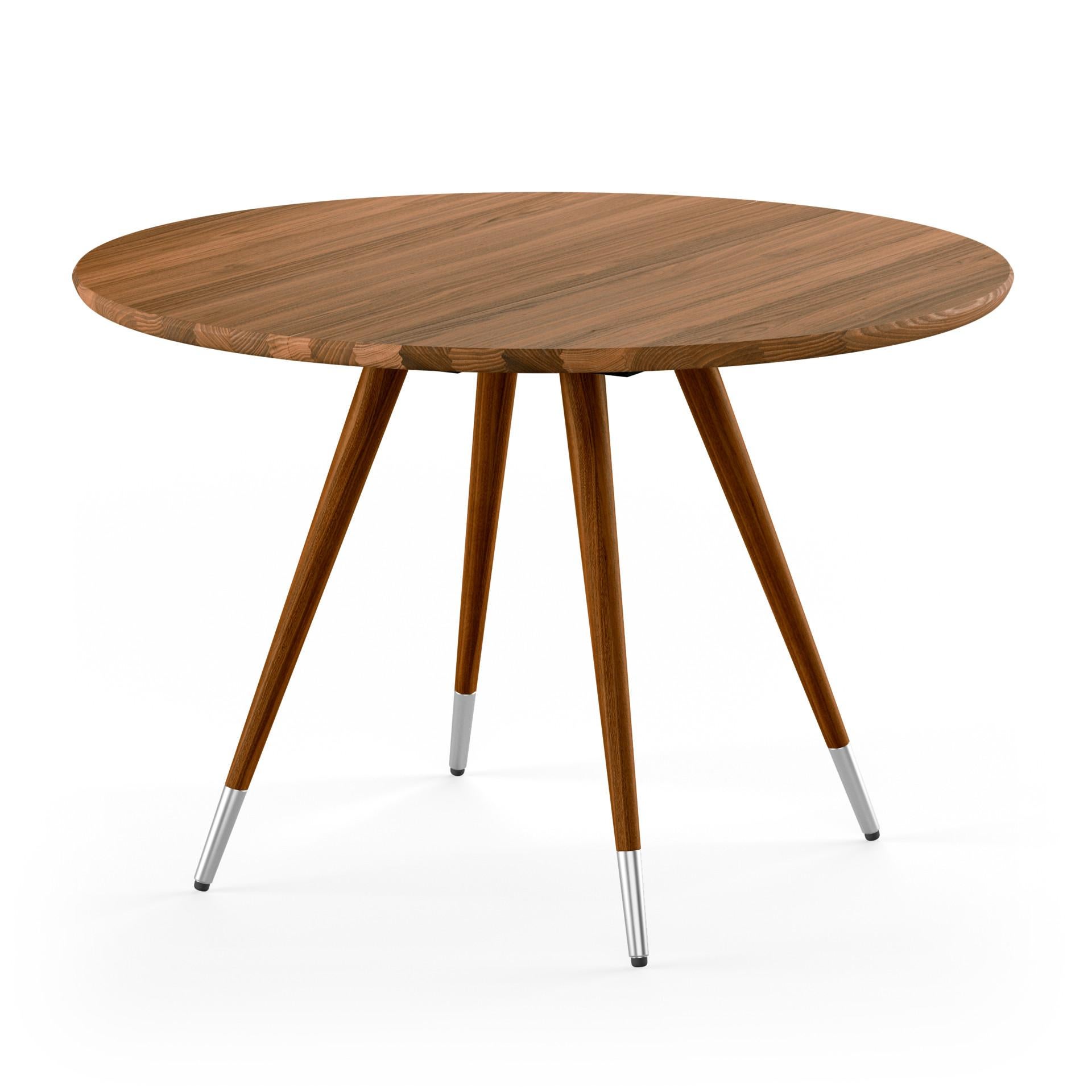 Danish GM3900 Edge Round Table, Walnut - Design by Nissen & Gehl MDD For Sale