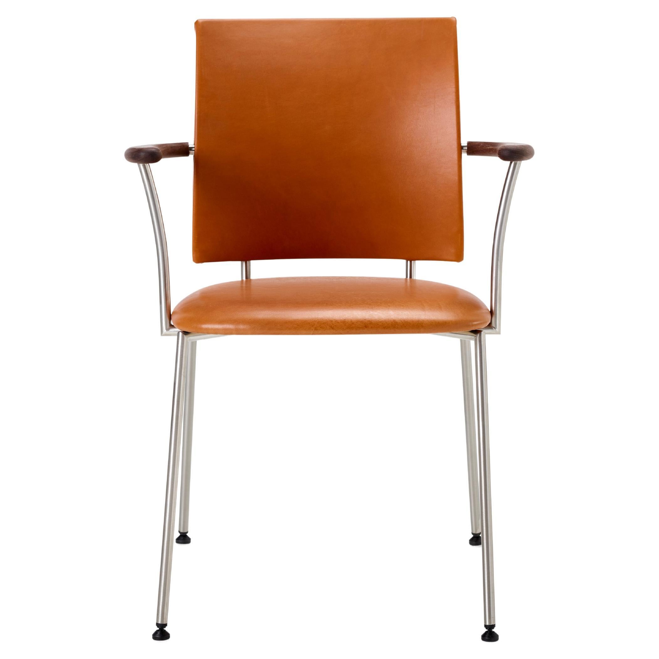 GM4116 Panther Armchair, Walnut, Naver Aniline Leather - Design by Henrik Lehm For Sale