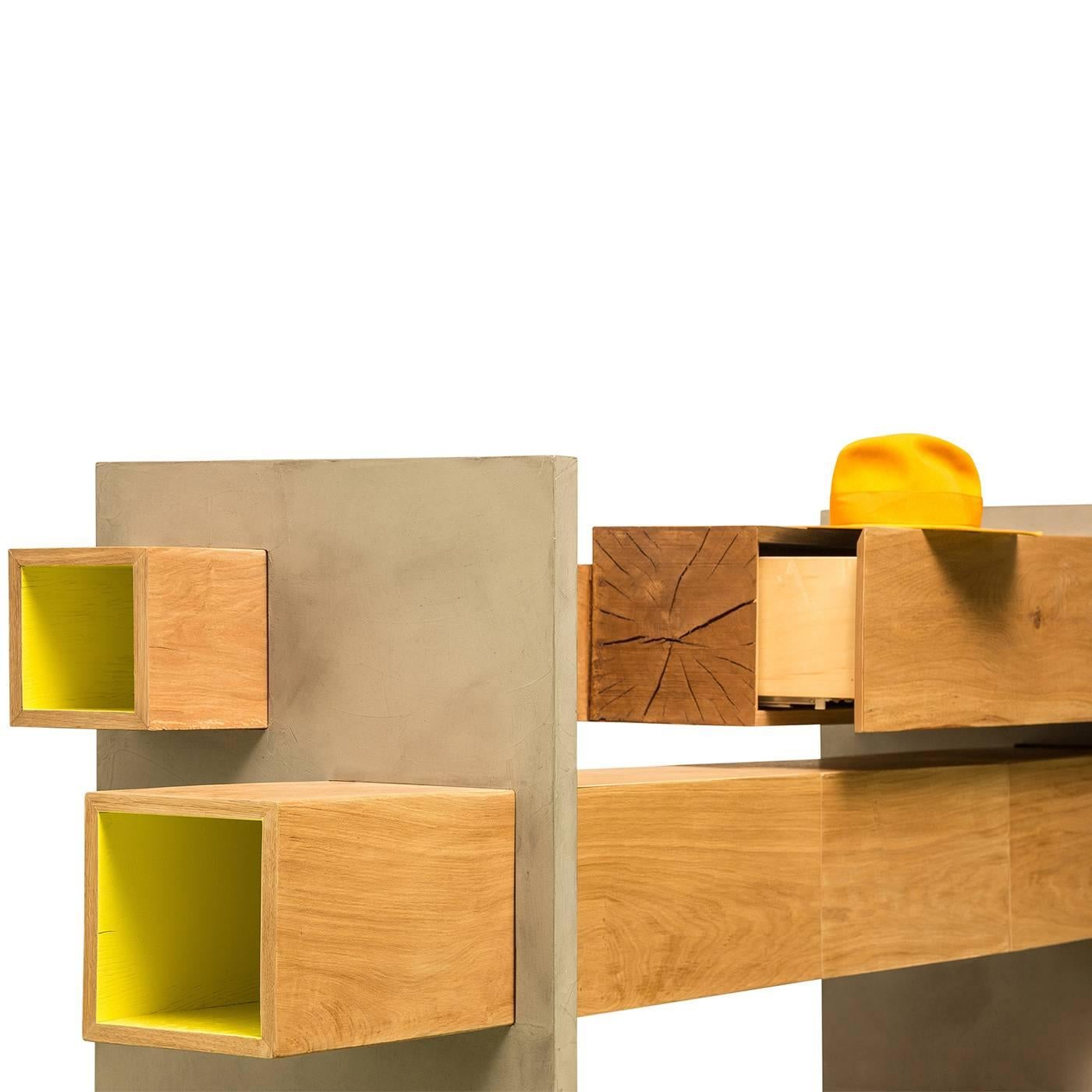 GM5 Oak Sideboard by Giacomo Moor In New Condition In Milan, IT