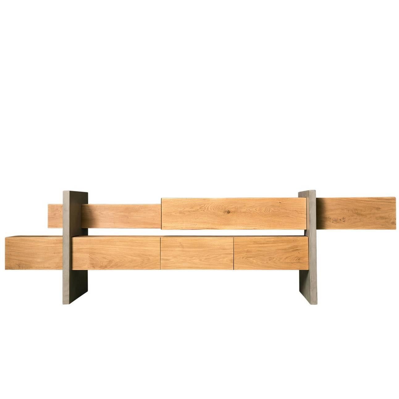 GM5 Oak Sideboard by Giacomo Moor