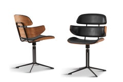 Gm586 Athene Armchair, Walnut, Naver Select Leather - Design by Susanne Grønlund