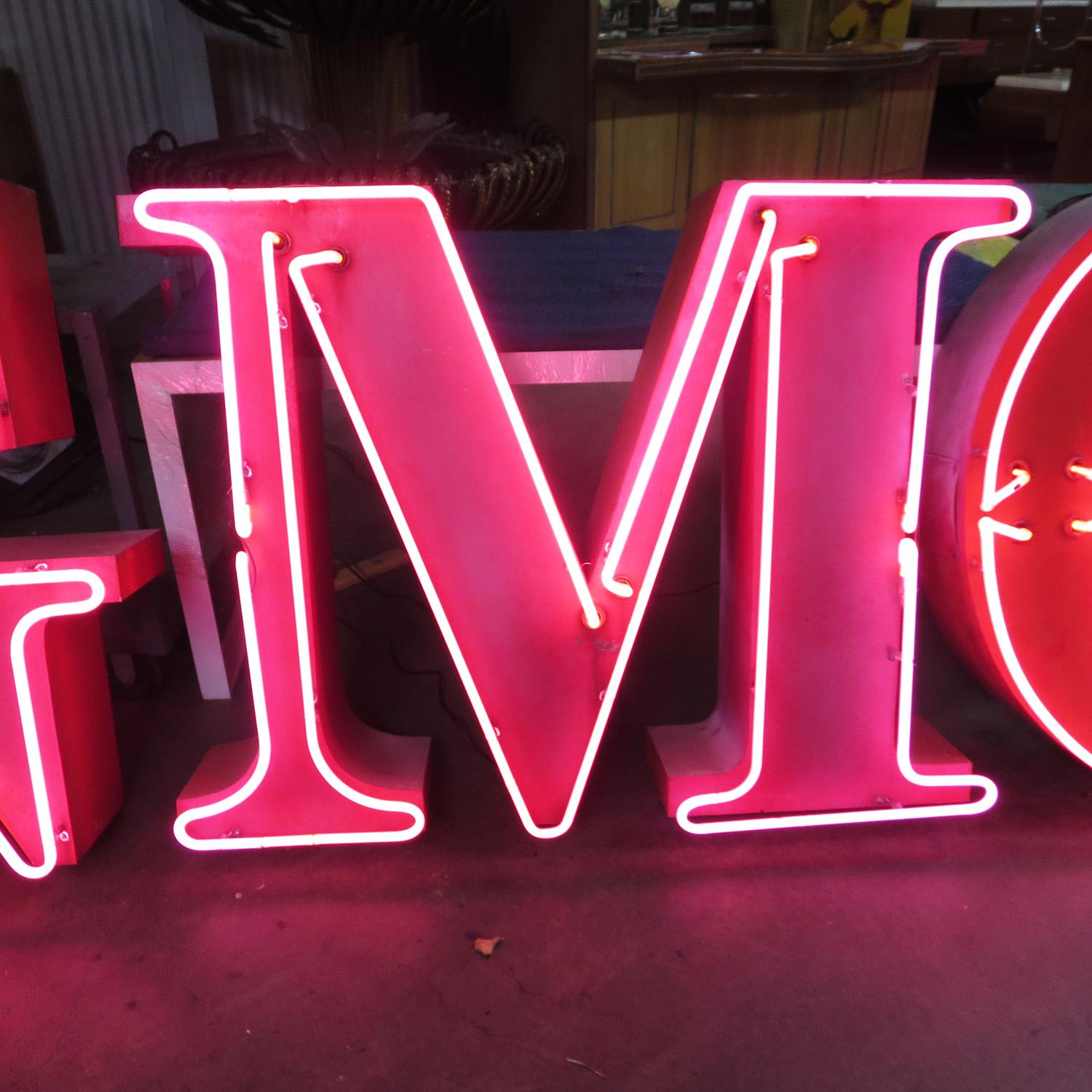 Mid-Century Modern GMC Automobiles Dealership Neon Sign