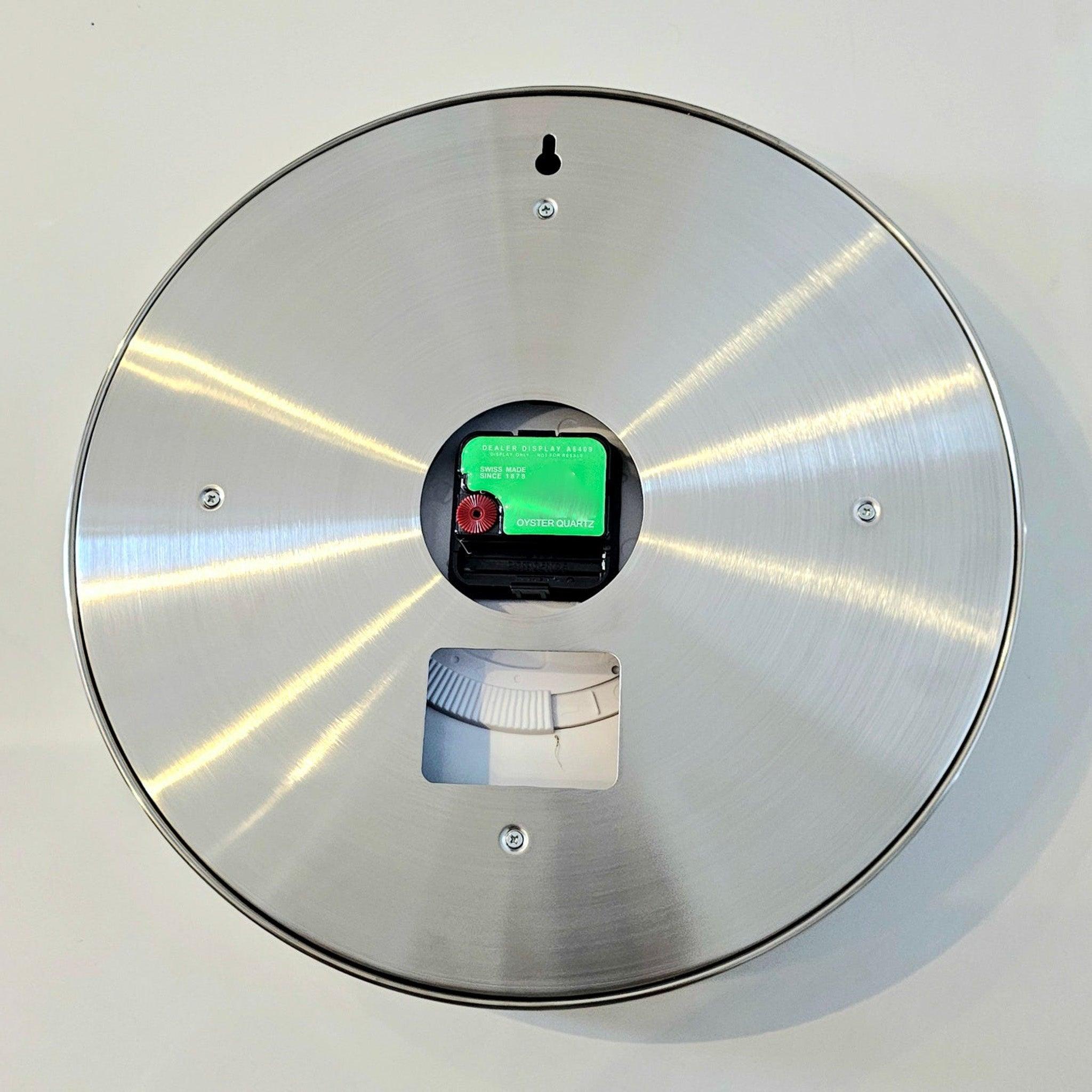 GMT-MASTER Store Display Wall Clock in Stainless Steel & Green Enamel For Sale 1