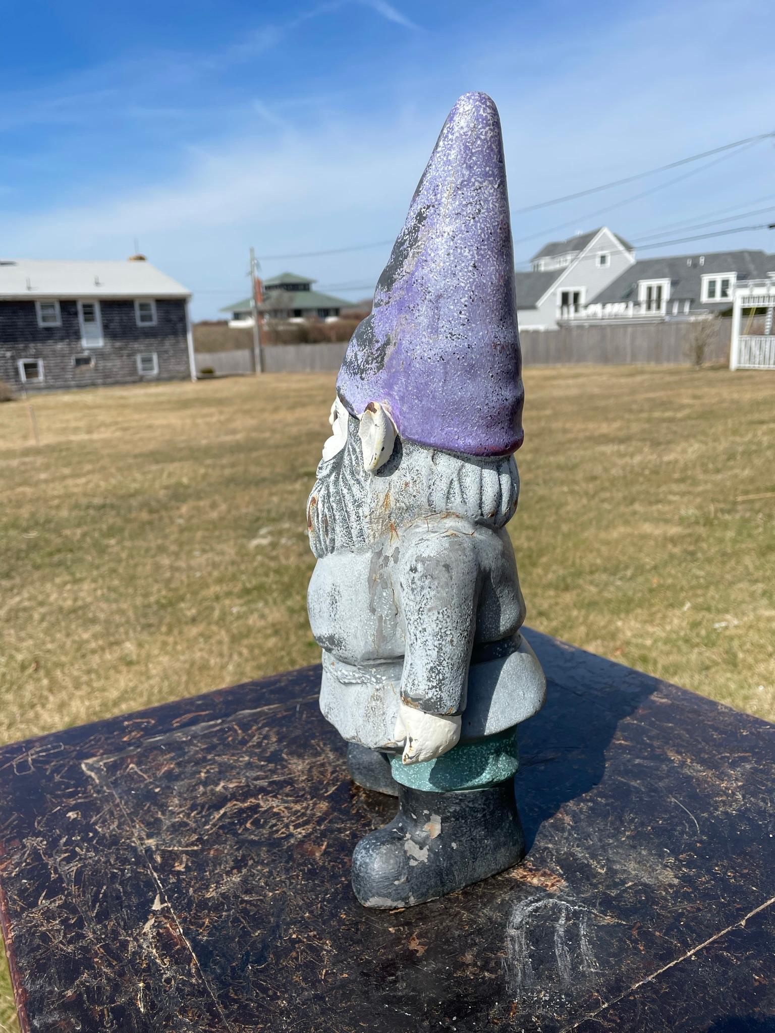 Gnome Garden Lantern Sculpture 