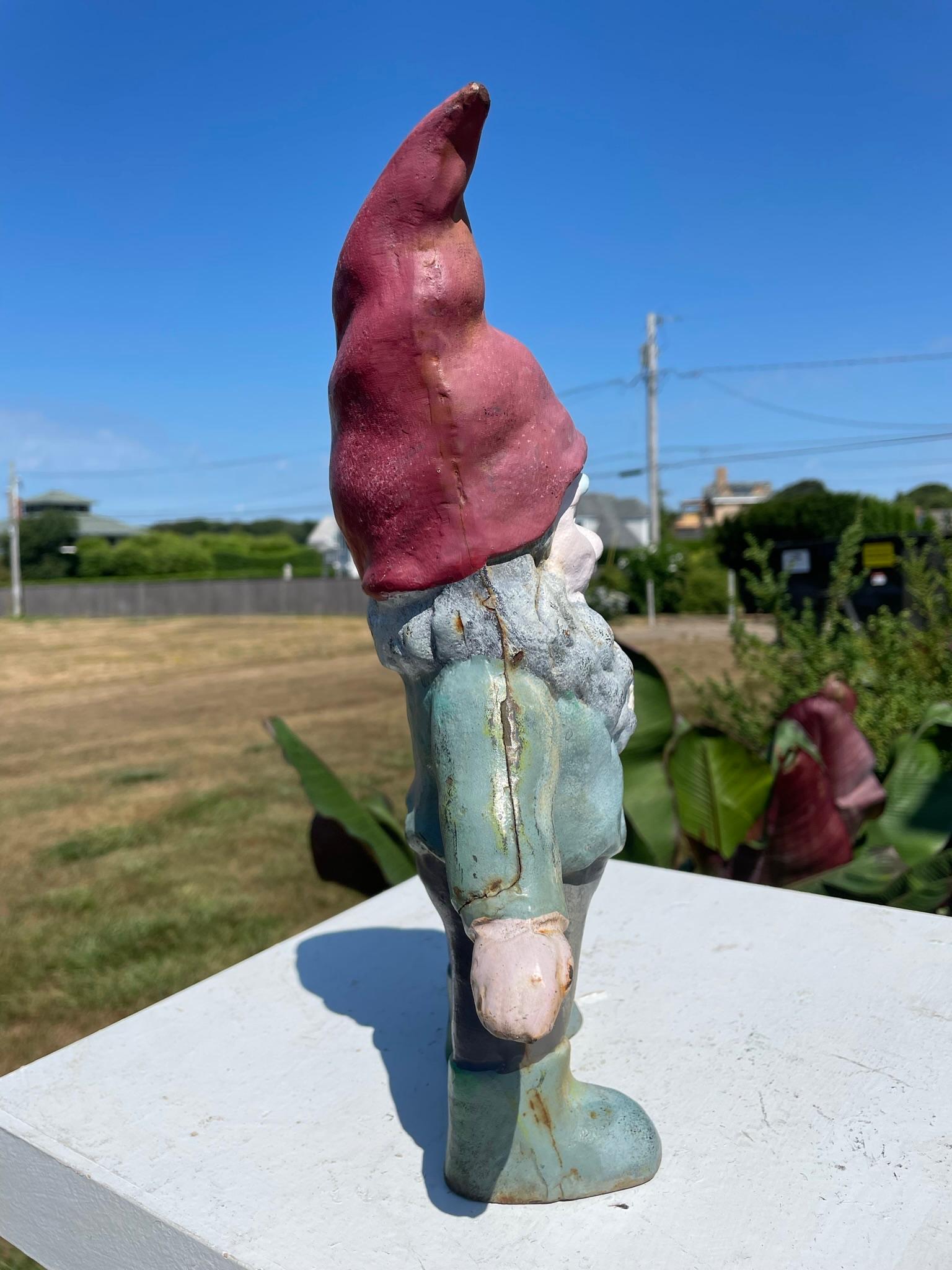 Gnome-Gartenskulptur in Originalfarbe „Flower Pot“ im Angebot 4