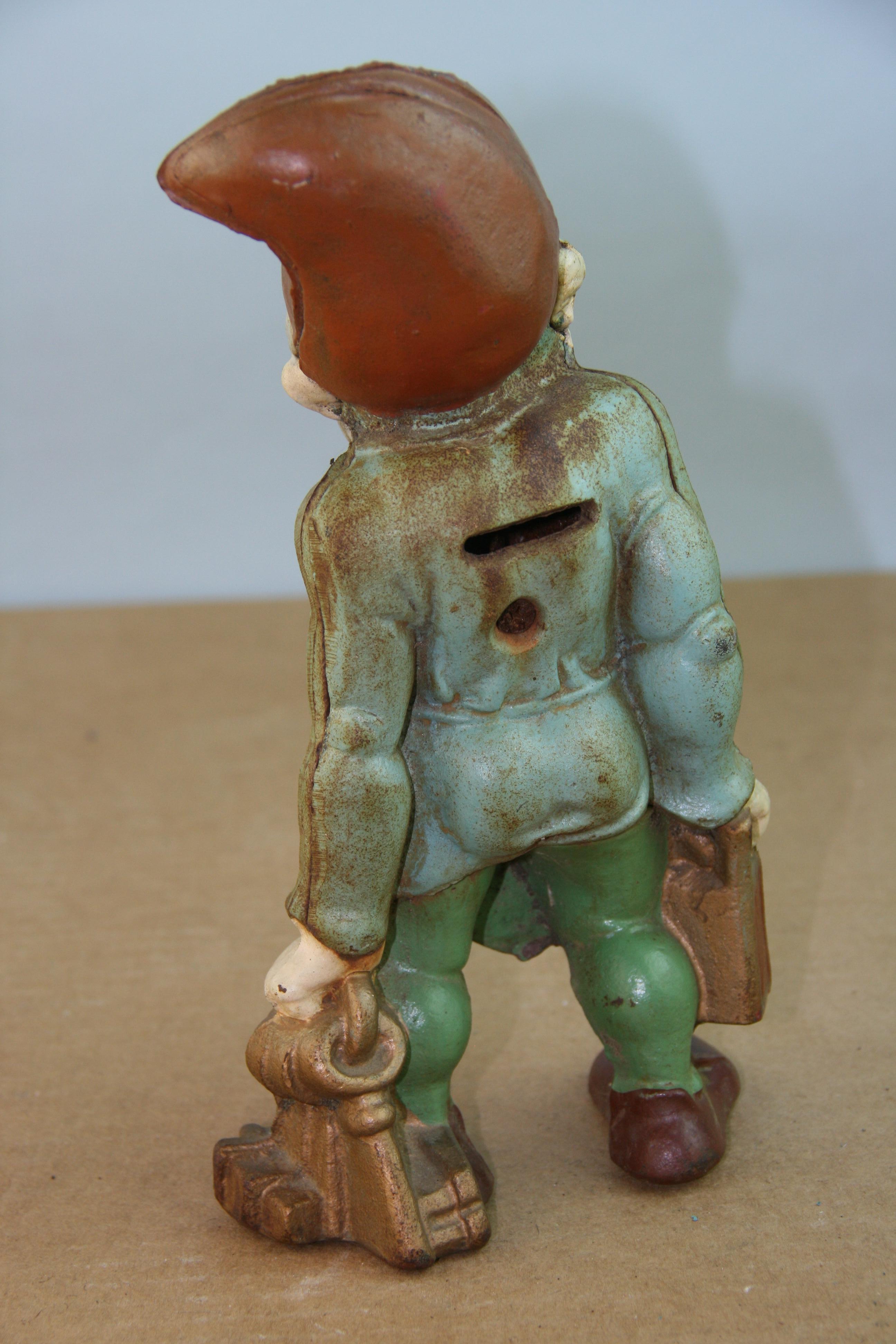Hand-Crafted  Folk Art Rare Antique  Gnome Sculpture  For Sale