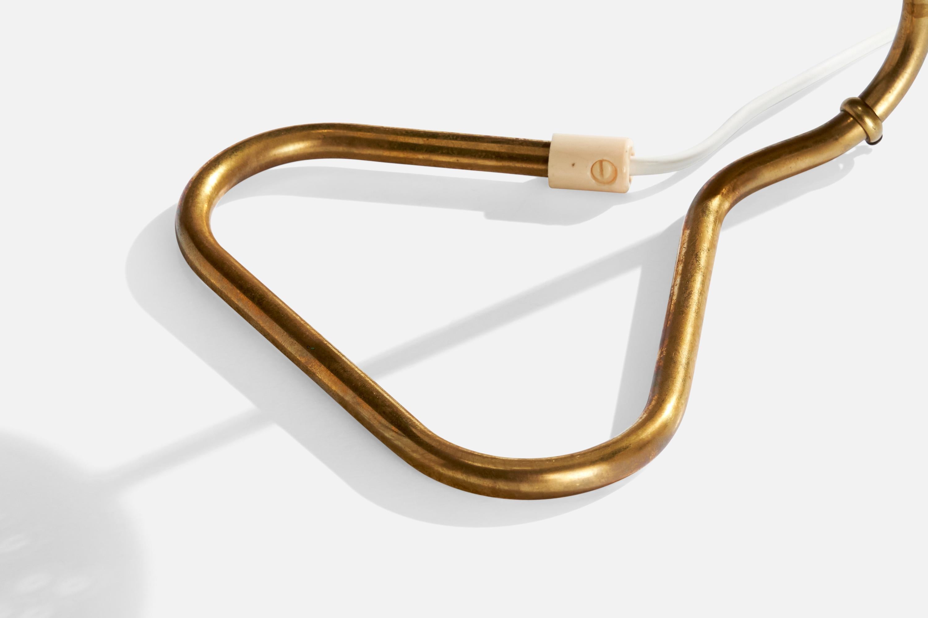 Gnosjö Konstsmide, lampe de table, laiton, métal, Suède, années 1950 en vente 2
