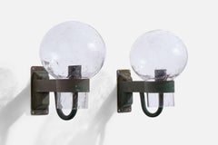 Gnosjö Konstsmide, Wall Lights, Kupfer, Glas, Schweden, 1970er