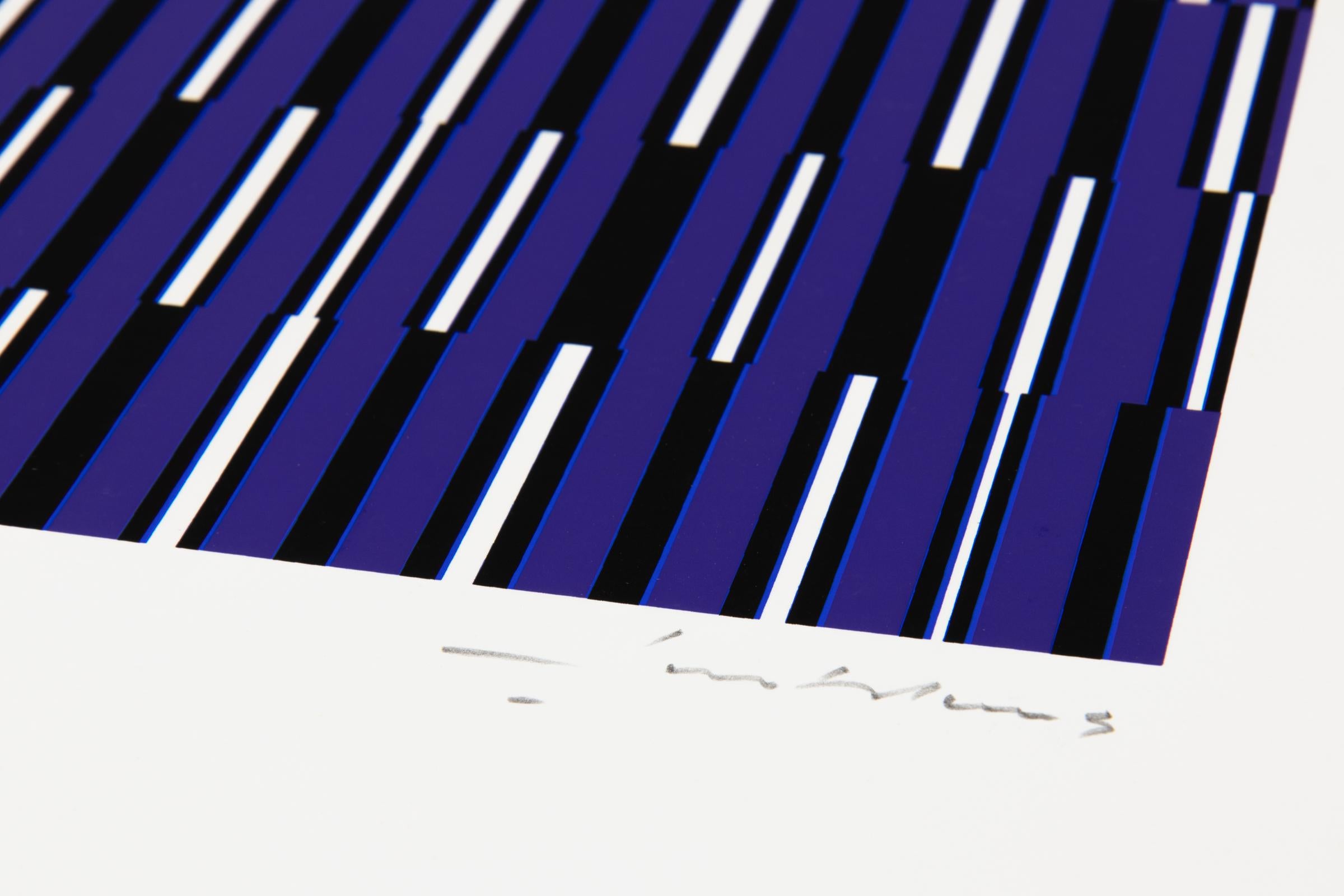 Günter Fruhtrunk, Orgelpunkt: Signed Screen Print, Op Art, Abstract Art For Sale 1