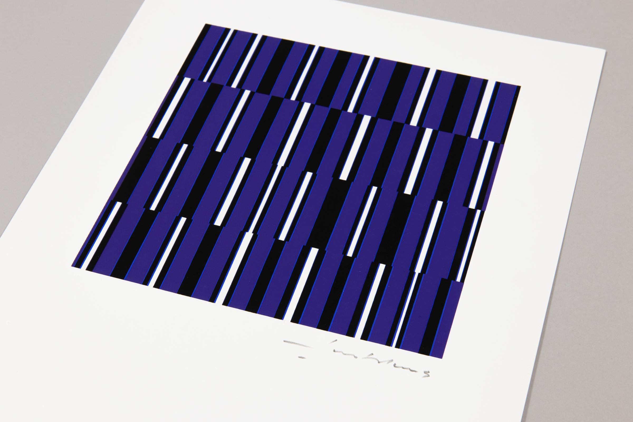 Günter Fruhtrunk, Orgelpunkt: Signed Screen Print, Op Art, Abstract Art For Sale 3