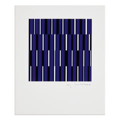 Günter Fruhtrunk, Orgelpunkt: Signed Screen Print, Op Art, Abstract Art