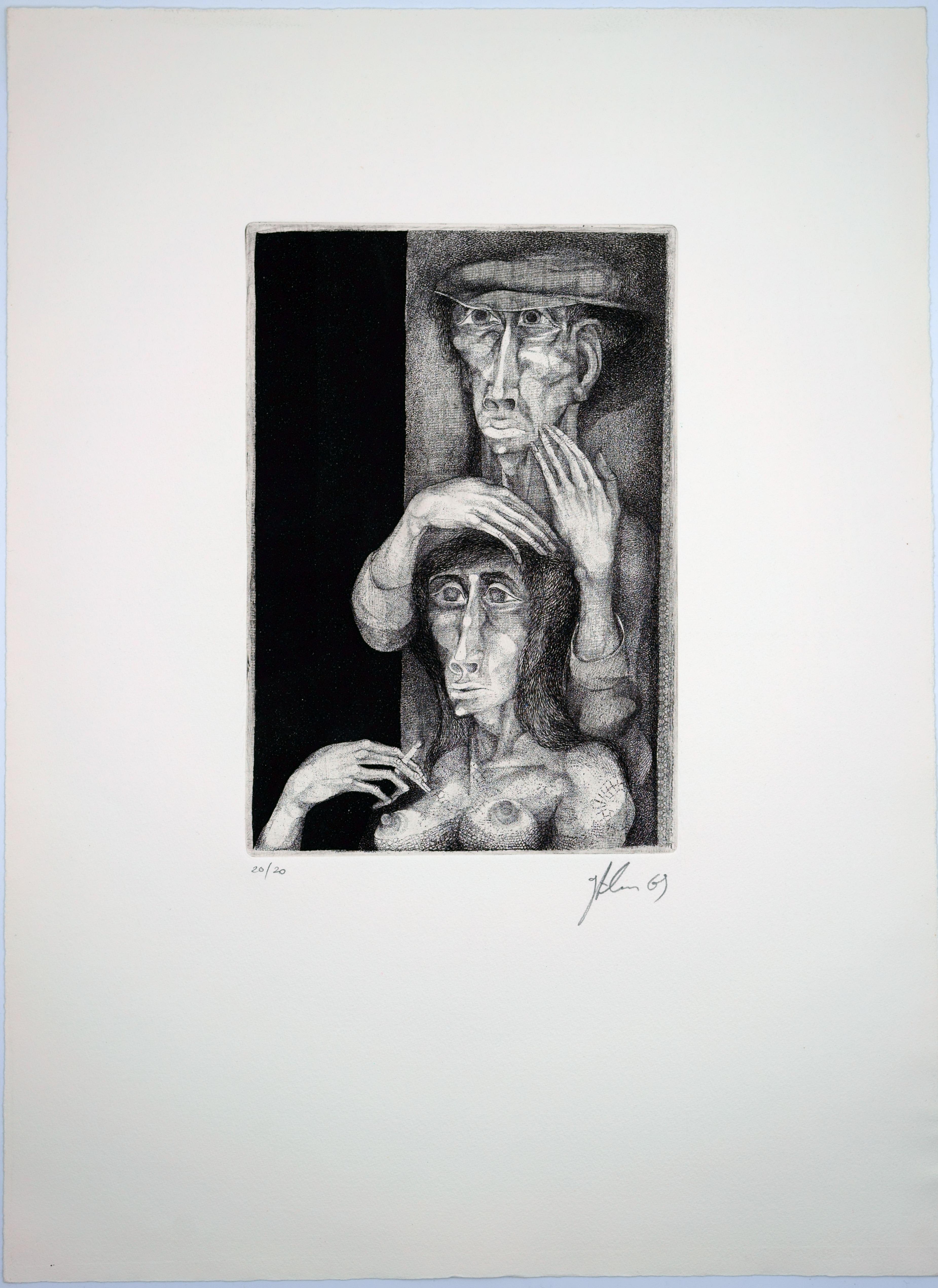 La pareja / - El destino - - Print Surrealista de Günther Filus