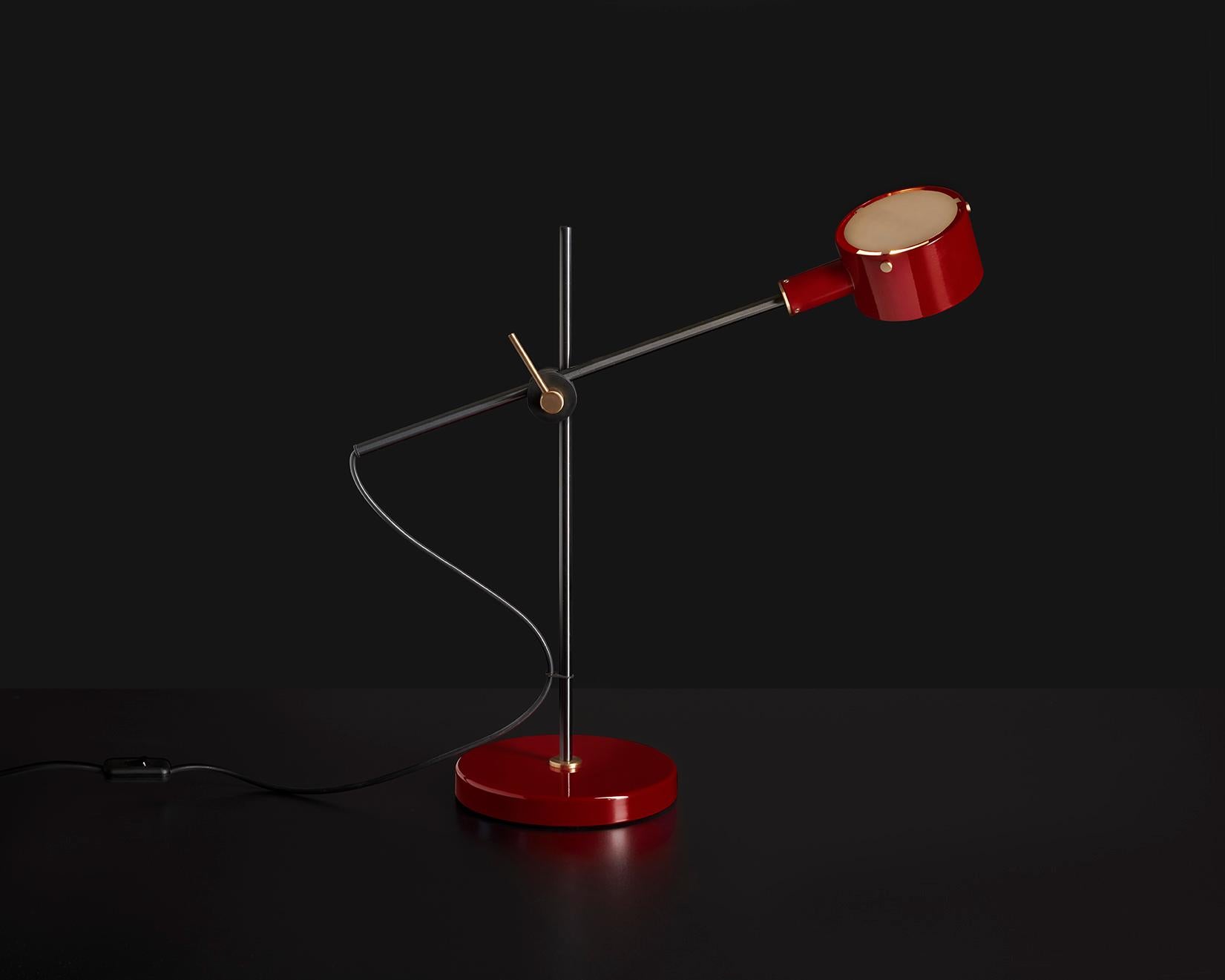 Metal G.O. 252 Table Lamp by Giuseppe Ostuni for Oluce For Sale