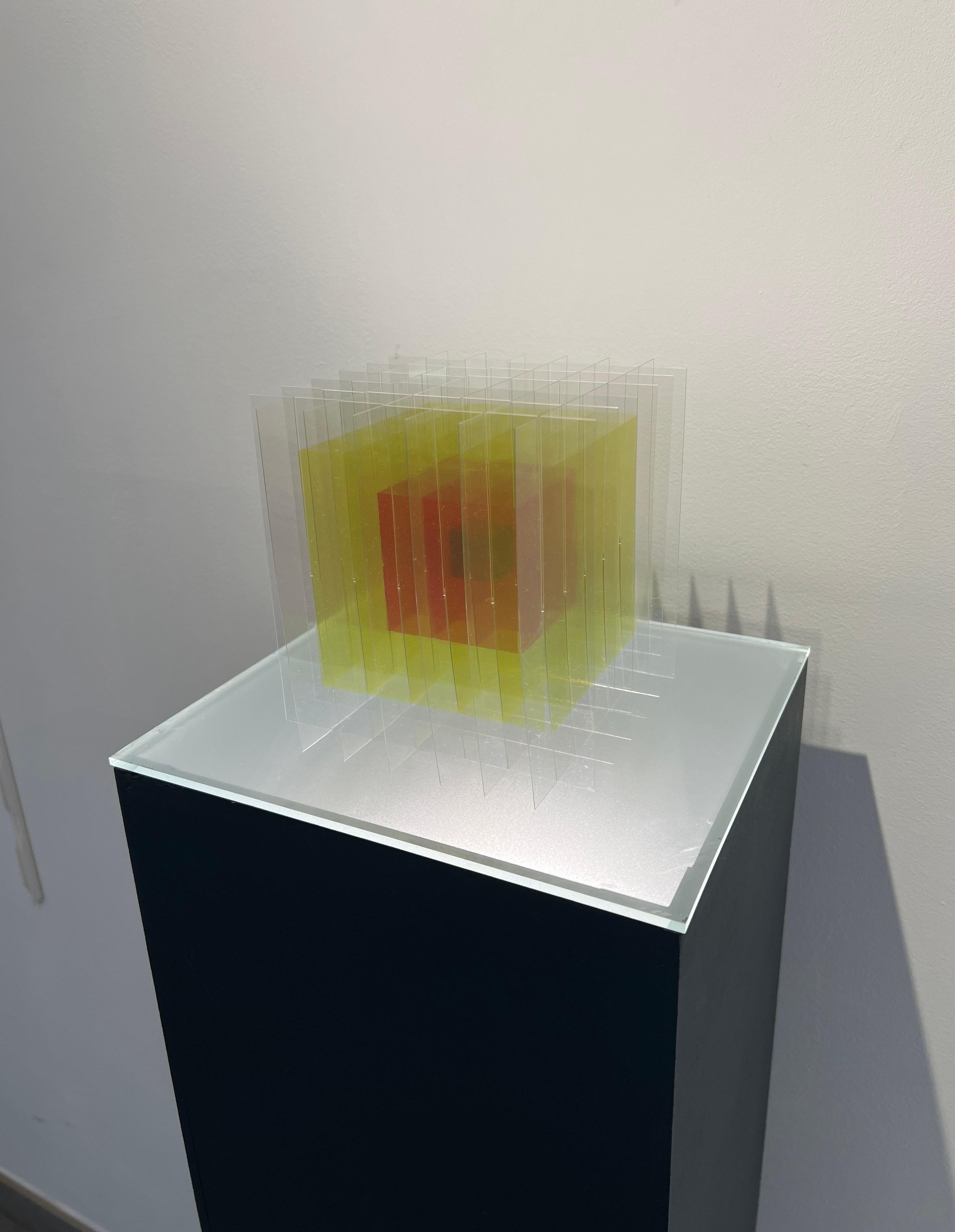 „Cube II“, Dessin/volume Faltskulptur (Abstrakt), Sculpture, von GO SEGAWA