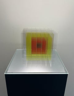 « Cube II », sculpture pliante au dessin/volume