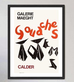 Goaches - Cartel original de Alexander Calder, 1966, de la Galerie Maeght