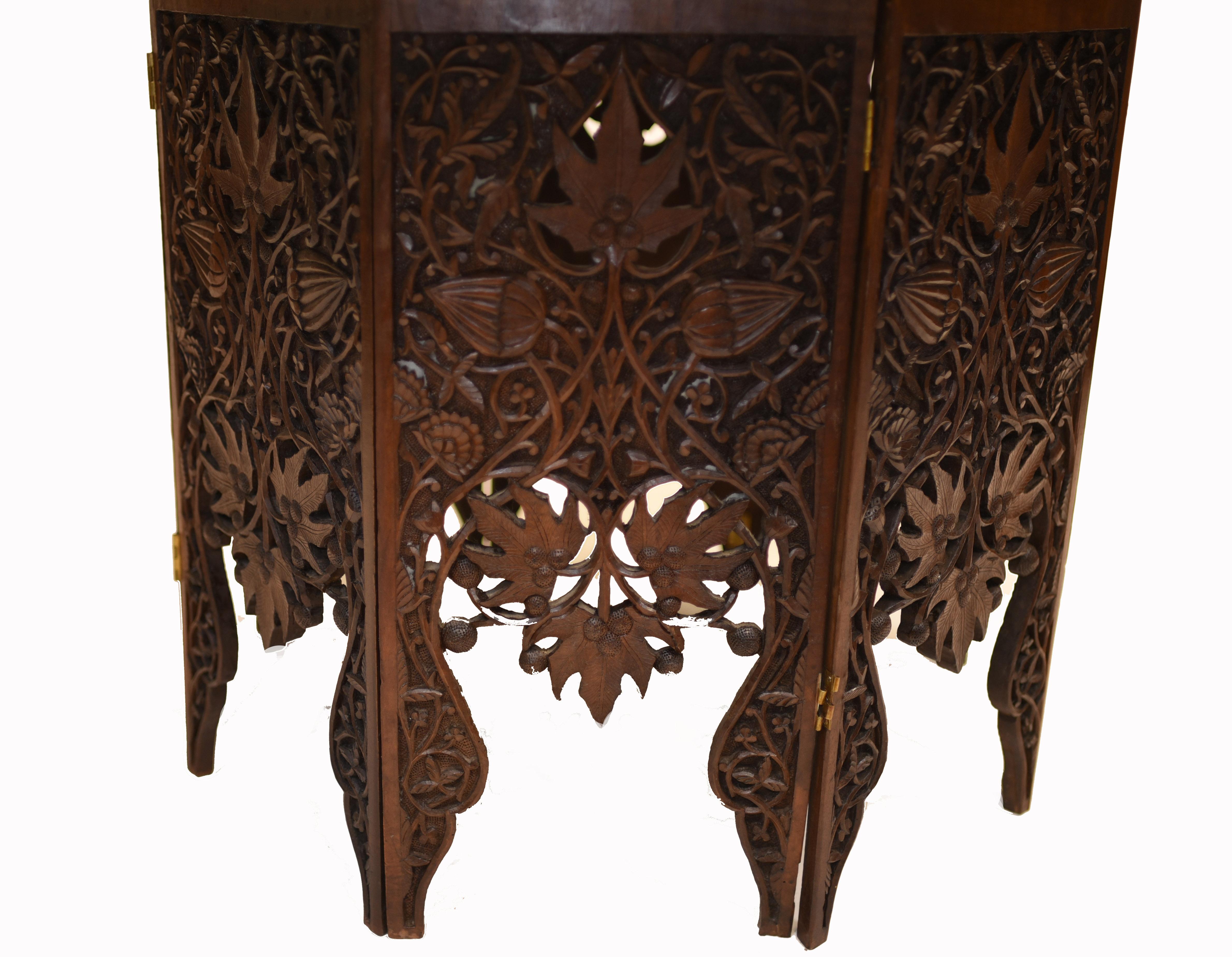Goanese Side Table, Antique Carved Portugese Goan Furniture 7