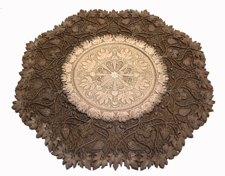 Goanese Side Table, Antique Carved Portugese Goan Furniture at 1stDibs