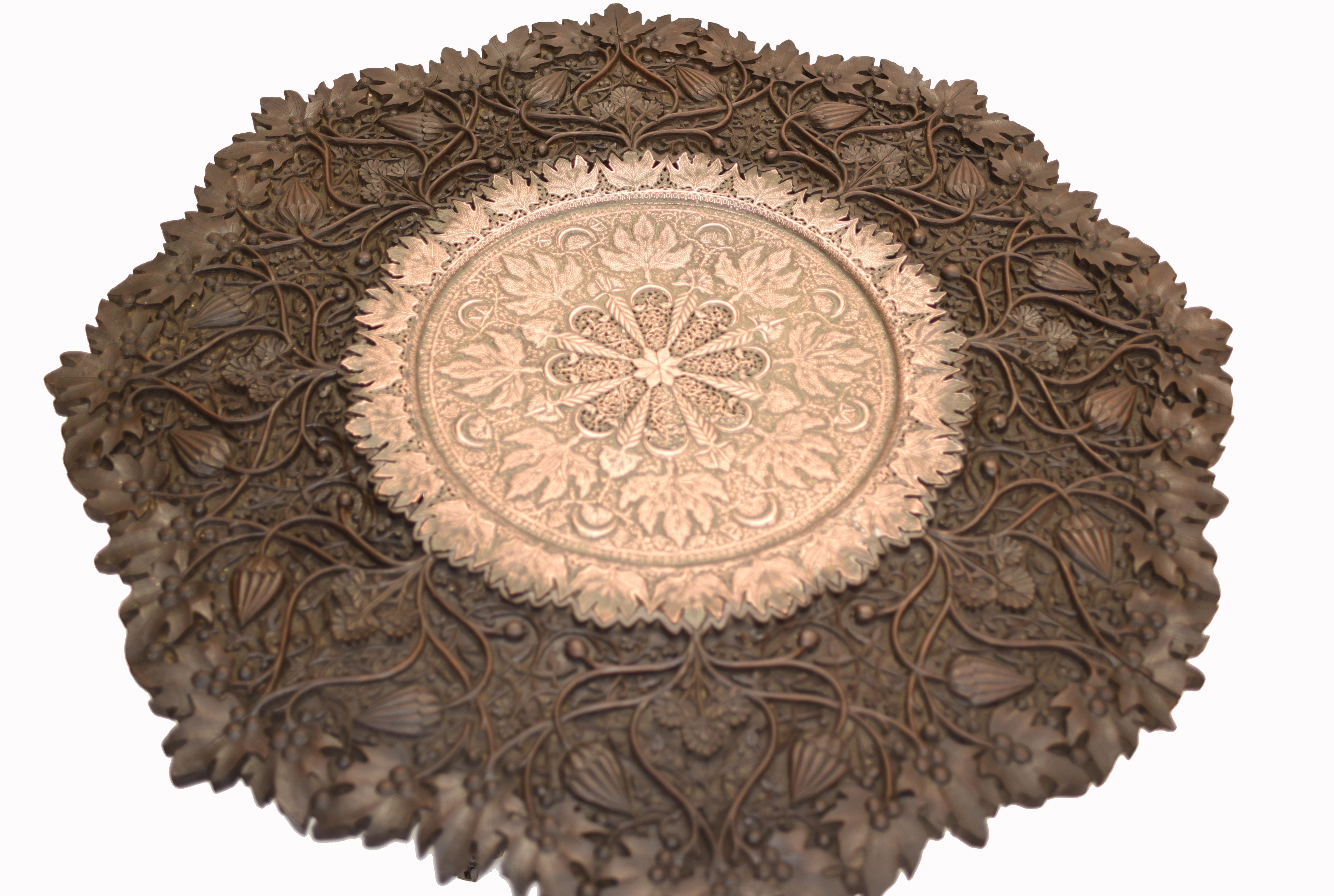 Hardwood Goanese Side Table, Antique Carved Portugese Goan Furniture